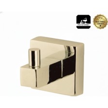 Premium Pirinç Sedef Tekli Askılık,bornozluk Gold