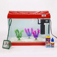 Kanki Pet Kp3518 Kırmızı 35 cm Akvaryum Başlangıç Seti 12 Litre Tam Takım