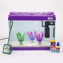 Kanki Pet KP3518 Mor Akvaryum Başlangıç Seti 35 cm 12 Lt