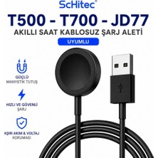 Schitec T500 - T700 - JD77 Akıllı Saat Şarj Cihazı