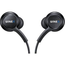 Winex Akg Type-C Mikrofonlu Kablolu Kulaklık Siyah