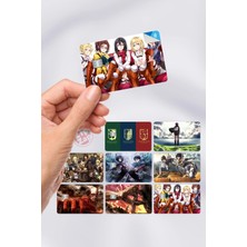 Zipzap Attack On Titan Kart Kaplama Sticker 8 Adet Shingeki No Kyojin