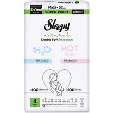 TeknoKapsül Sleepy Natural Double Soft 4 No 7-14 kg 52'li