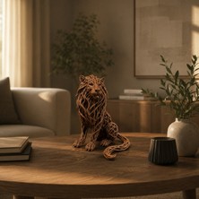 3DLAB Modern Aslan Biblo 3D Baskı Dekoratif Masa Üstü Ofis Süsü