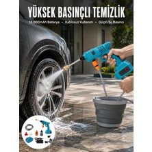 Dolapmix Şarjlı ve Yüksek Basınçlı Oto Yıkama Makinesi ve Sulama Tabancası Bahçe Yıkama Makinesi