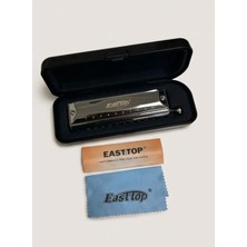 East Top Easttop Cromatik Profesyonel 10 Delikli Ağız Mızıkası Bakır Gövde T10-40
