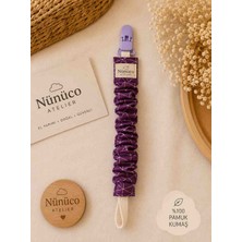 Drsn Ticaret Nünüco Atelier El Yapımı Emzik Askısı | %100 Pamuk Kumaş | Bpa Içermez Klips | Güvenli Emzik Tutucu