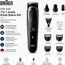 Braun Mgk 5345 Erkek Bakım Kiti 7'si 1 Arada Şekillendirici + Gillette Hediye