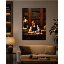 Çalışma Odasında Mustafa Kemal Atatürk Posteri