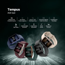 Ttec Tempus 44 Mm, Dikdörtgen Kasa, Ios ve Android Uyumlu, 22MM Değiştirilebilir Kordonlu, Akıllı Saat Siyah 2S13WV3