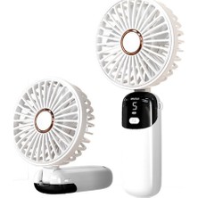 Veraura Lifestyle USB Şarjlı Taşınabilir Katlanabilir El Fanı Beyaz Renk