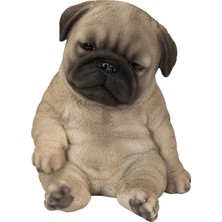 Skygo Hi Line Gift Ltd Oturan Uyuyan Pug Yavru Köpek Heykeli Heykelcik