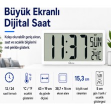 Loyka LCD200JUMBO Büyük Ekranlı Dijital Duvar Saati