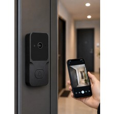AKM Wi-Fi Bağlantılı Akıllı Kapı Zili Telefon Kontrollü Hd Güvenlik Sistemi