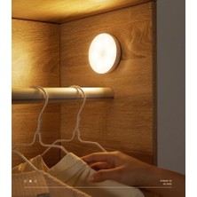 Skygo 2'li Set Kabin LED Hareket Sensörlü Hero LED Kabin Işığı - 4000K Doğal Beyaz, USB Şarjlı, Mıknatıslı Yapışkanlı Montaj – Dolap Içi, Mutfak, Merdiven ve Gardırop Için Kablosuz Gece Lambası