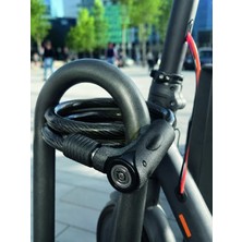 AKM Motosiklet, Bisiklet ve Elektrikli Scooter Için Ağır Hizmet Tipi Çelik Halat Kilidi
