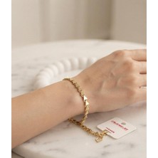 cm Fashion 14K Sıralı Üçgen Model Bileklik