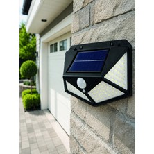 AKM Solar LED Bahçe Aydınlatma Lambası 3 Işık Modlu Sensörlü Duvar Tipi Dış Mekan
