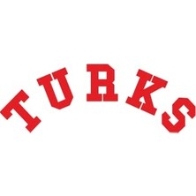 Tech Butiq Turks Oto Cam Sticker 20X7 cm Kırmızı