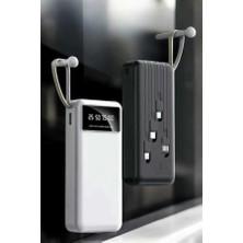 Lotus Store 1606 20.000 Mah LED Işıklı LCD Ekran USB Girişli Type-C Lightning Powerbank Yeni Nesil