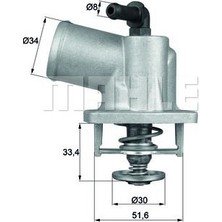 Mahle Dpmix-Hb Termostat Komple Astra G-Corsa B-Tigra-Zafira 1.4-1.4 16V-1.6-1.6 16V 92C