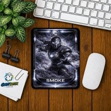 Ghostbastır Design Mortal Kombat Smoke Baskılı Oyuncu Mousepad 0190