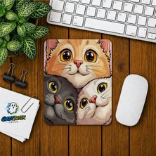 Ghostbastır Design Kediler Baskılı Oyuncu Mousepad 0115