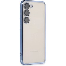 Homestead Newface Samsung Galaxy S23 Kılıf Razer Lensli Silikon - Açık Mavi
