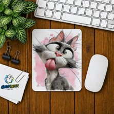 Ghostbastır Design Kedi Baskılı Oyuncu Mousepad 0125