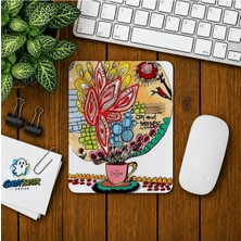 Ghostbastır Design Kahve Çiçeği Baskılı Oyuncu Mousepad 0108