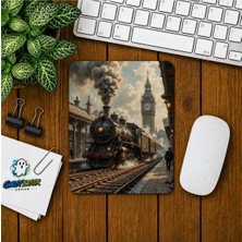 Ghostbastır Design Londra Tren Istasyonu Baskılı Oyuncu Mousepad 0178