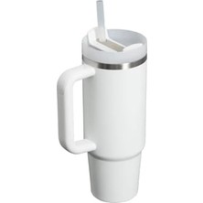 Skygo Quencher Pipetli Termos Bardak, Beyaz (Frost), 0.88 Litre