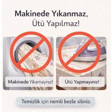 Skygo Desenli Masa Örtüsü, Çiçekli ve Kahve Temalı Modeller, Mutfak ve Yemek Masası Için, Farklı Desen Seçenekleri 140 * 140 cm (Lavendra Provence)