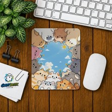 Ghostbastır Design Kediler Baskılı Oyuncu Mousepad 0120