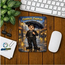 Ghostbastır Design Charles Chaplin Baskılı Oyuncu Mousepad 053