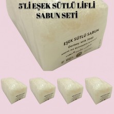 Madame Naturel %100 Doğal 5 Adet Eşek Şütlü Kabak Lifli Katı Güzellik Sabunu