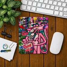 Ghostbastır Design Pembe Panter Baskılı Oyuncu Mousepad 0228