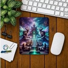 Ghostbastır Design Fantastik Satranç Baskılı Oyuncu Mousepad 071