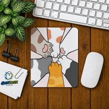 Ghostbastır Design Kanka Kediler Baskılı Oyuncu Mousepad 0110
