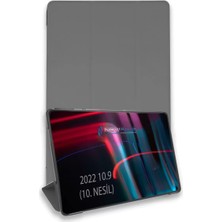 Homestead Newface Apple iPad 2022 10.9 (10.nesil) Kılıf Tablet Smart Kılıf - Koyu Gri