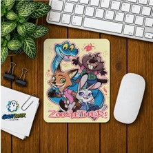Ghostbastır Design Zootropolis Nick ve Judy Baskılı Oyuncu Mousepad 0363