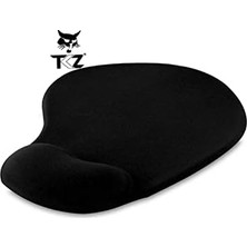 Skygo Oval Siyah Bilek Destekli Mouse Pad Ergonomik Kaymaz Taban Oyun ve Ofis Için Fare Altlığı Suya Tere Dayanıklı Mouse Pad (3 Adet)