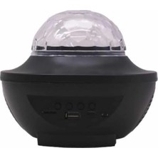 Homestead Masa ve Gece Lambası Renkli Projektör Işıklı Disko Topu Bluetooth Hoparlör