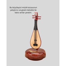 Homestead Klasik Ud Figürlü Melodili Müzik Kutusu Şık Hediyelik