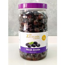 ZeytunixAkhisar Siyah Trilye (Gemlik) Yağlı Sele Zeytin 1000 gr (M Boy)