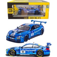 Sunman Cca Model Araba 68255CCN-12 Bmw M6 Gt3 Metal Açılır Kapı Işıklı 1:24 3+