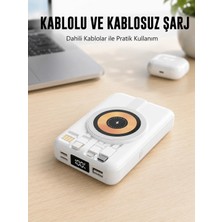 No 35 Concept Magsafe Uyumlu Kablosuz Powerbank Hızlı Şarj Özellikli Yeni Nesil