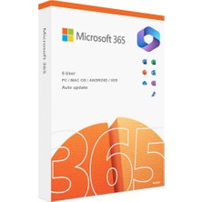 🥉 Microsoft Office 365 Aile Lisansı | 5 Kullanıcı | 1 Yıl | Windows, Mac, Android ve Ios Desteği