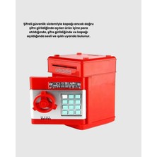 Homestead Kırmızı Atm Kasa Tipi Para Biriktirme Kumbarası