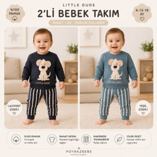 2'li Çizgili Erkek Bebek Takım
